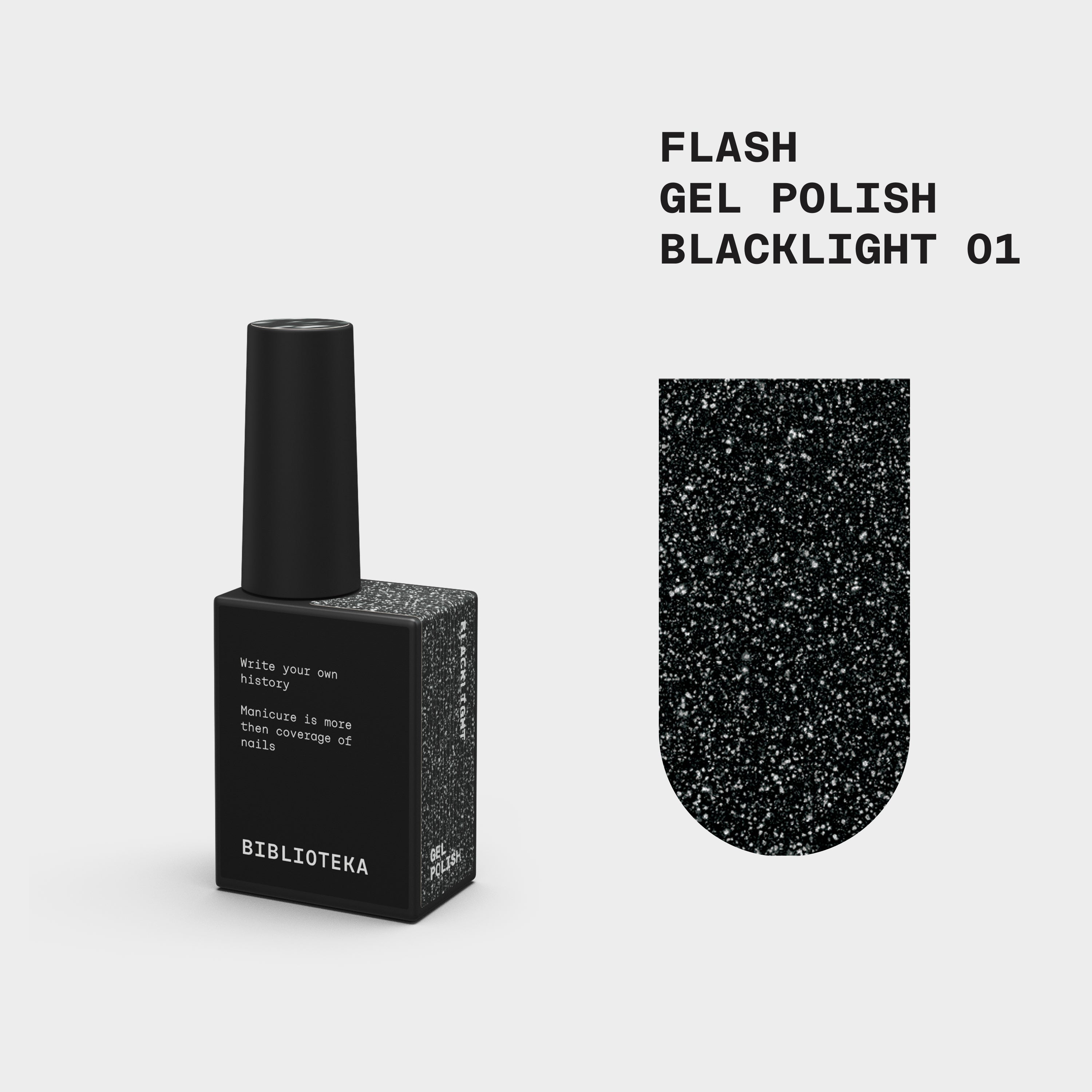 BIBLIOTEKA Flash Gel Polish Nr. 01 Blacklight.
