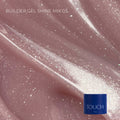 TOUCH Builder Gel Shine Mix 3 – Glitzer-Aufbaugel für Nagelverlängerung & Modellage | 15 ml