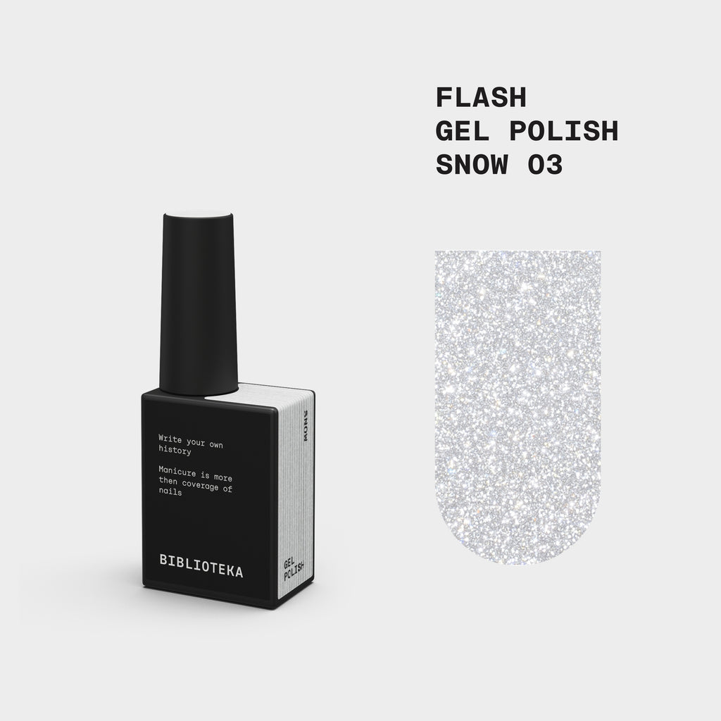 BIBLIOTEKA Flash Gel Polish Nr. 03 Snow.