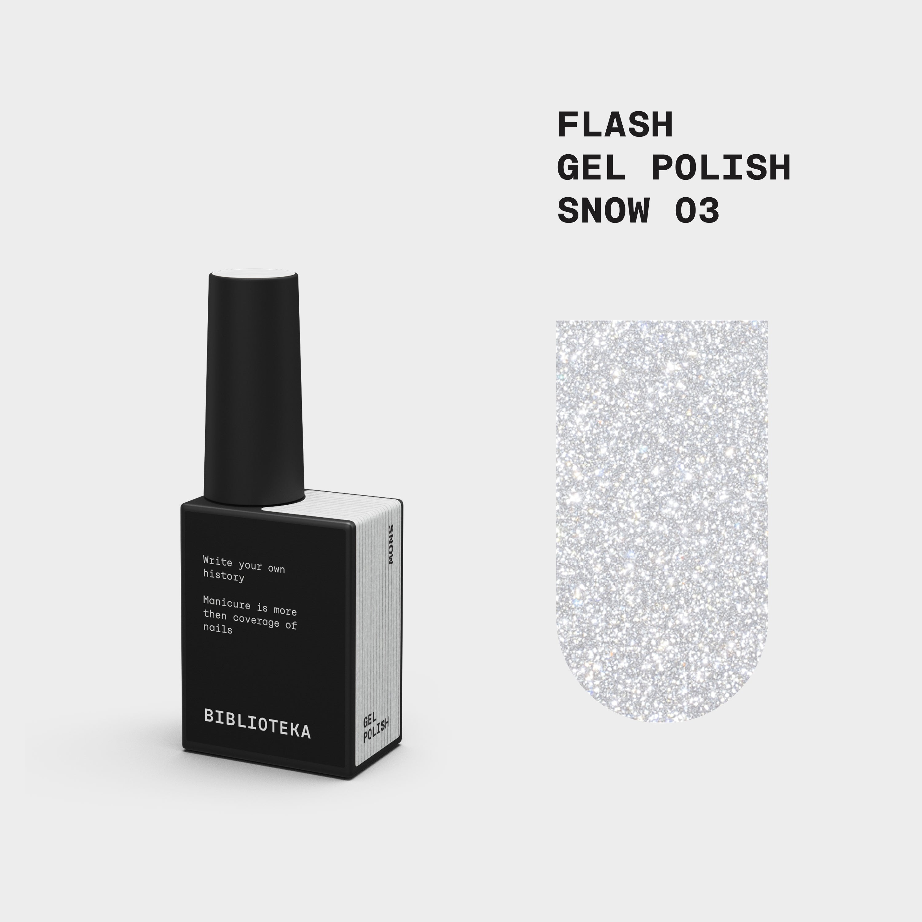 BIBLIOTEKA Flash Gel Polish Nr. 03 Snow.
