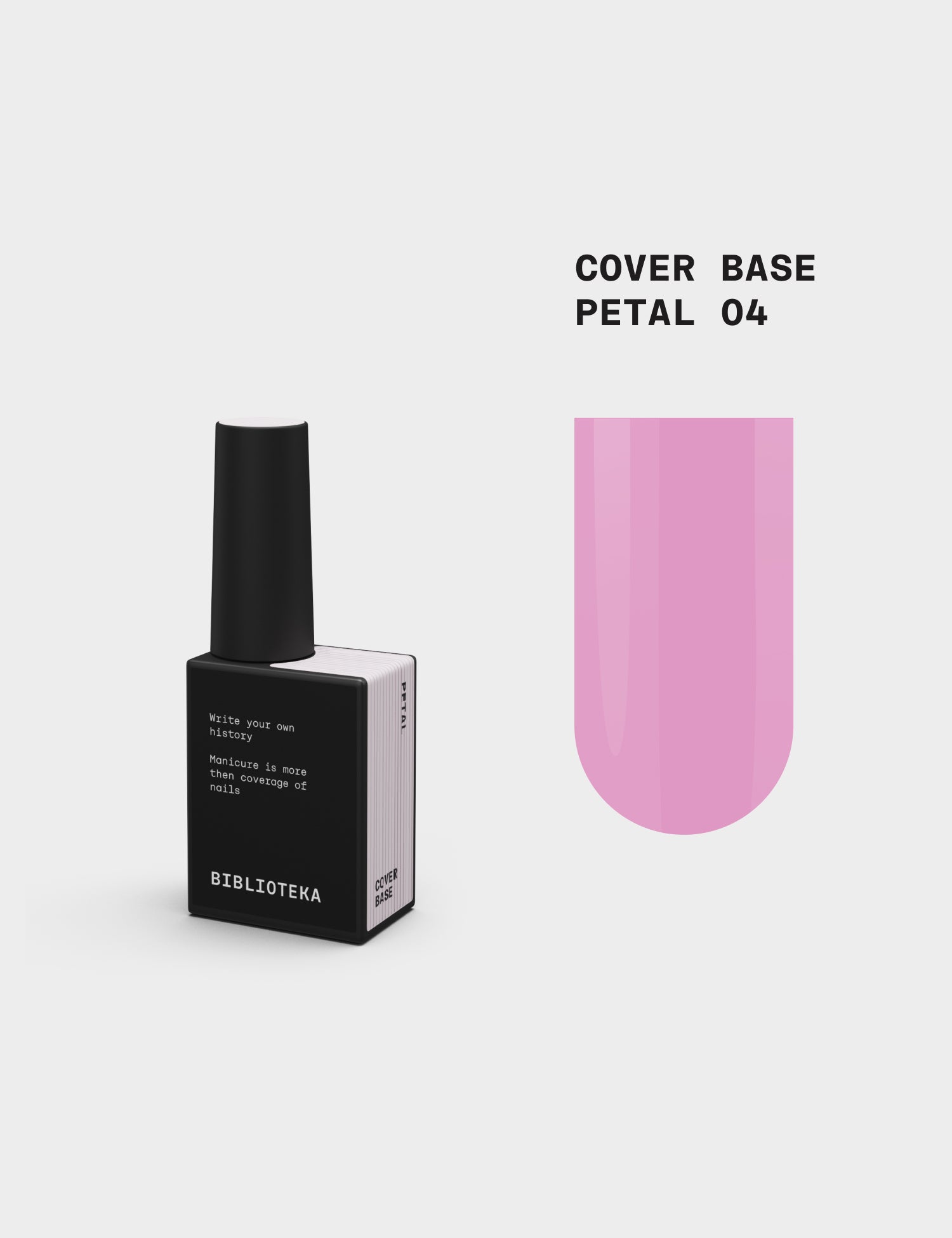 BIBLIOTEKA Cover Base № 04 Petal – Delicate Pink Base, 10 ml