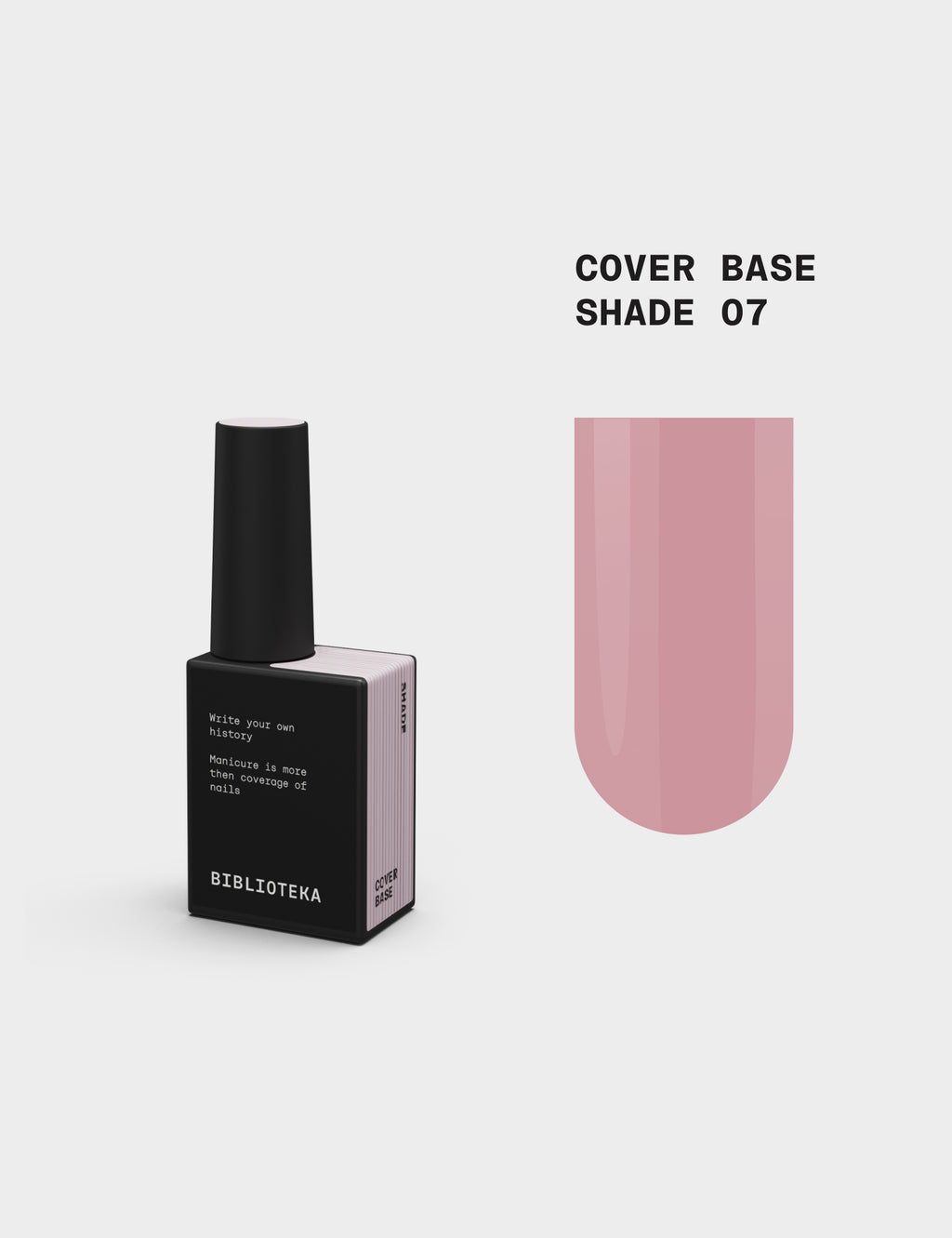 BIBLIOTEKA Cover Base № 07 Shade – Rose-beige froid, 10 ml