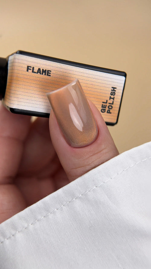 BIBLIOTEKA gel polish cat eye RAYS 11 Flame, 10 ml