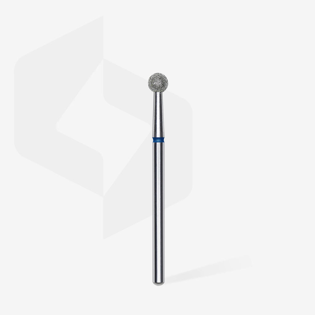 Fraise diamantée "Bille" bleue, diamètre 4 mm