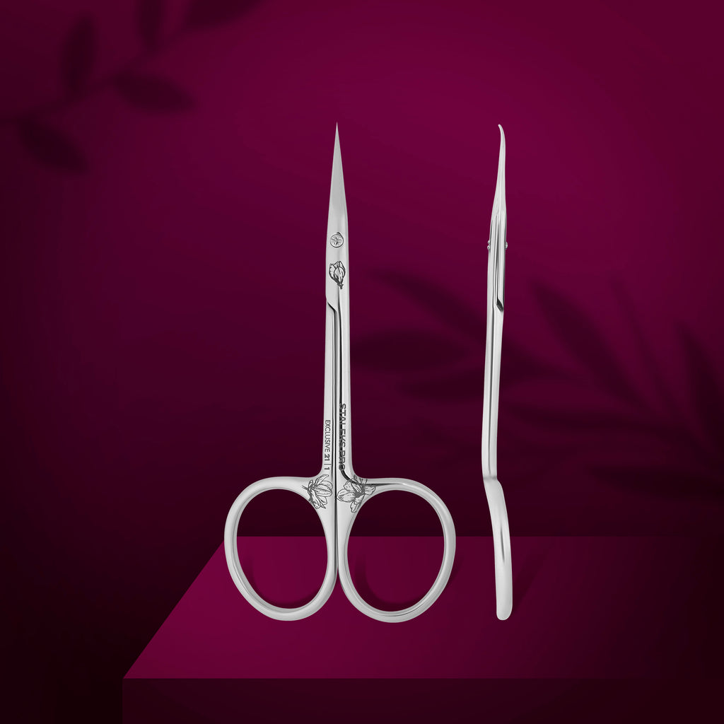 Professionelle Nagelhautschere Mit Haken EXCLUSIVE 21 Typ 1 (Magnolia)