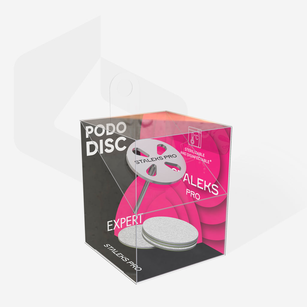 Extended Pedicure Disc PODODISC EXPERT M (20 mm) + Disposable File Set 180 (5 pieces)