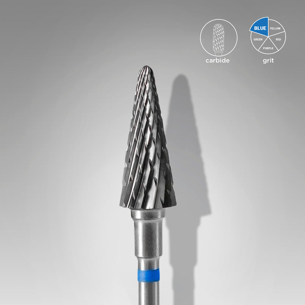 Carbide Bur Cone Blue – EXPERT, Head Ø 6 mm, Working Part 14 mm