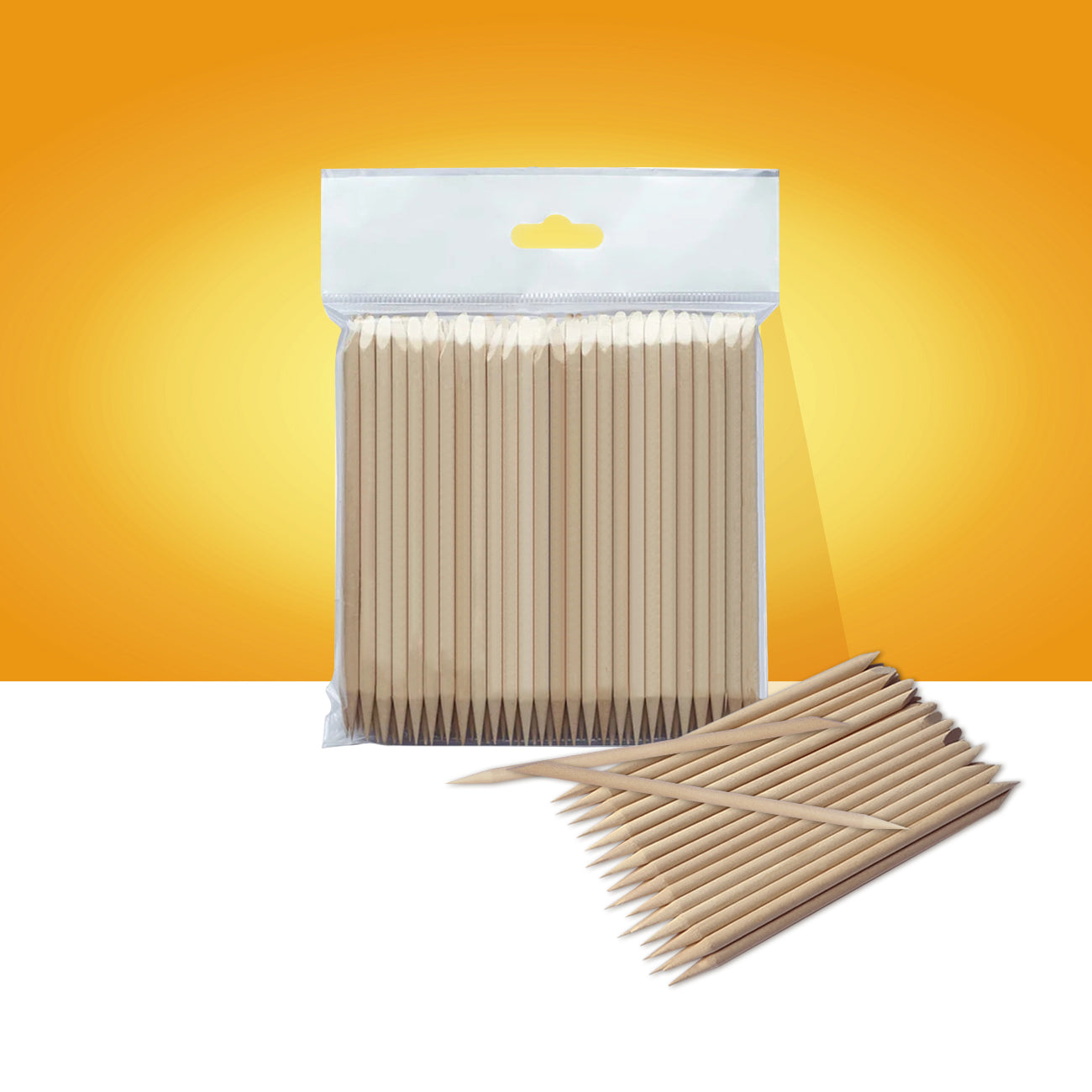 Bâtonnets de manucure en bois d'oranger 110 mm
