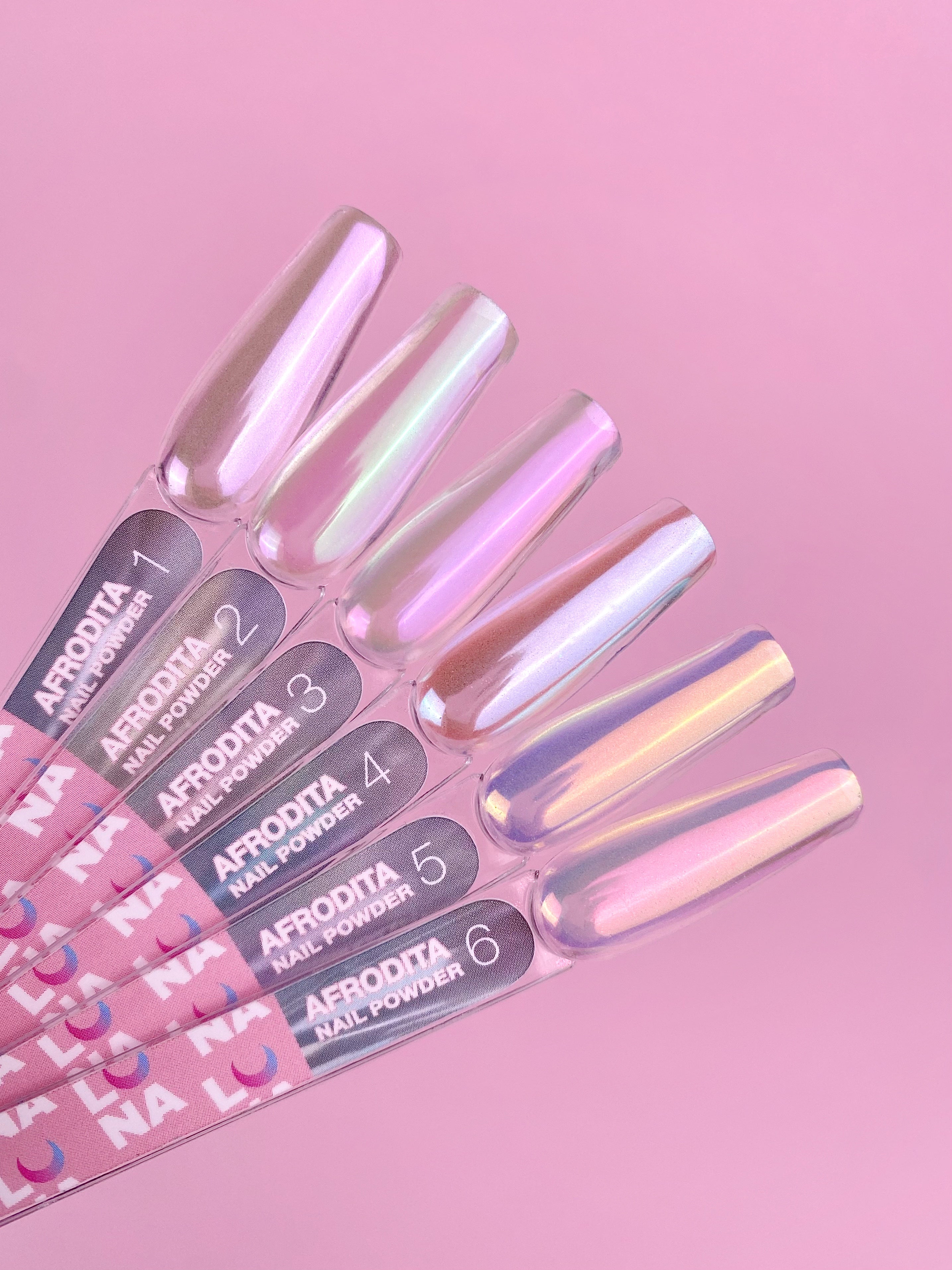 Lunamoon Aphrodite Nail Powder Set 6pcs