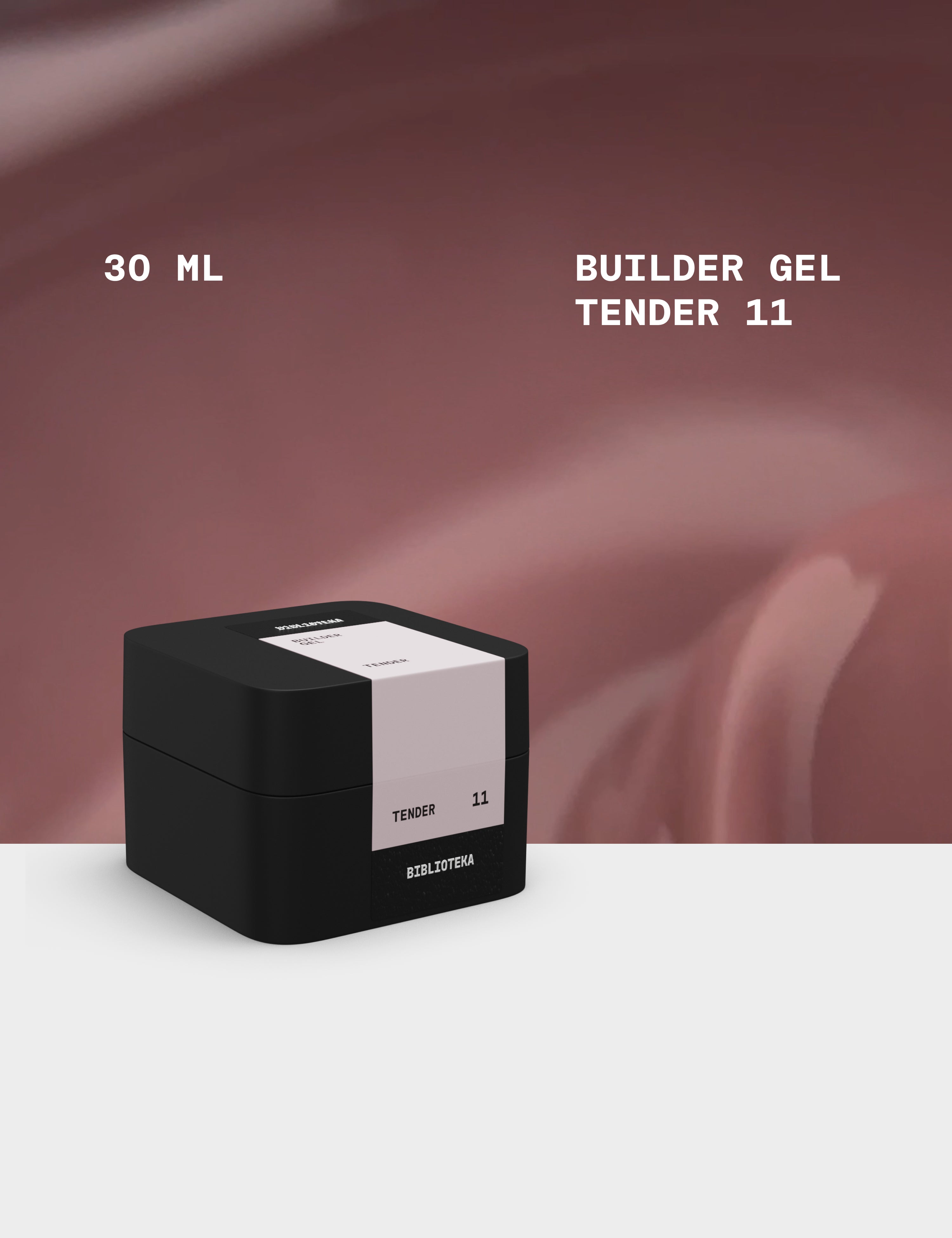 BIBLIOTEKA Builder Gel No. 11 Tender, 30 ml
