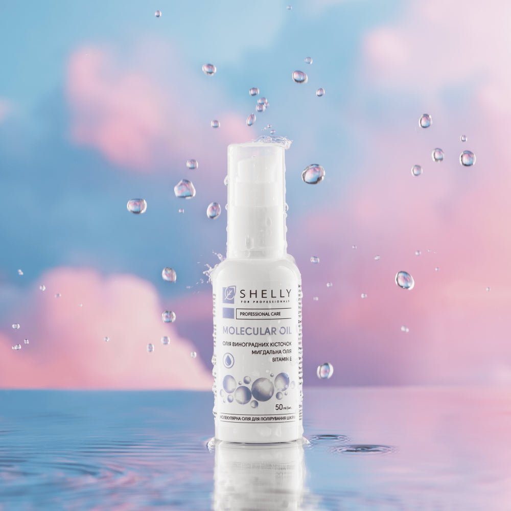 Shelly Molecular Oil for skin polishing.