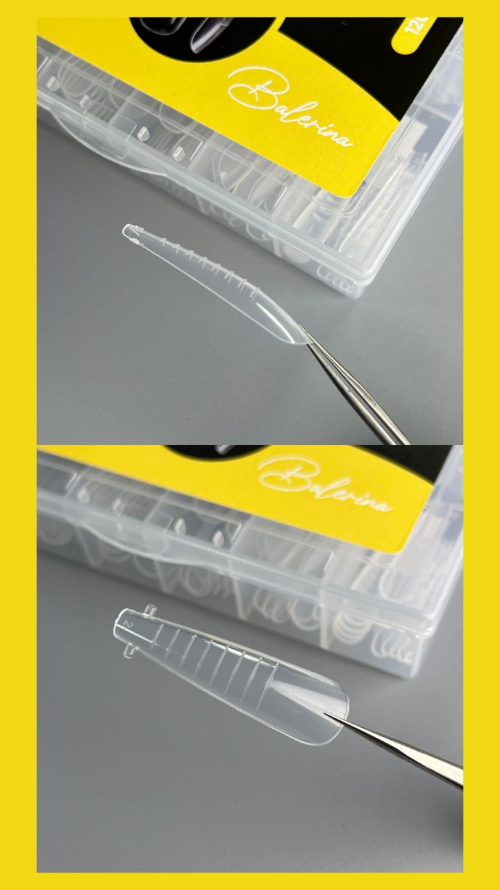 NAILSOFTHEDAY Dual Form Ballerina (Type 8) – upper nail forms "Ballerina", 120 pieces.