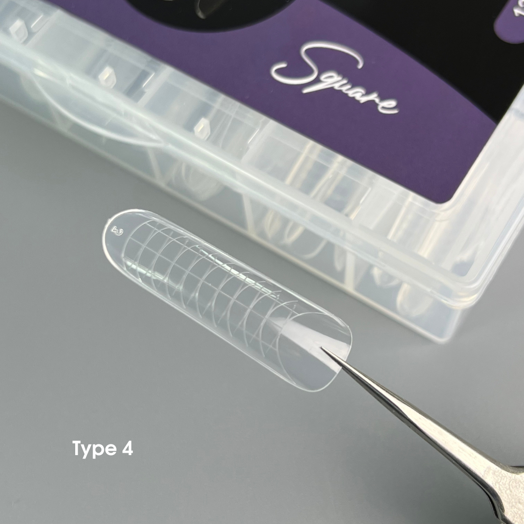 NAILSOFTHEDAY Dual Form Square (Type 4) – Upper Nail Forms "Square," 120 pcs.