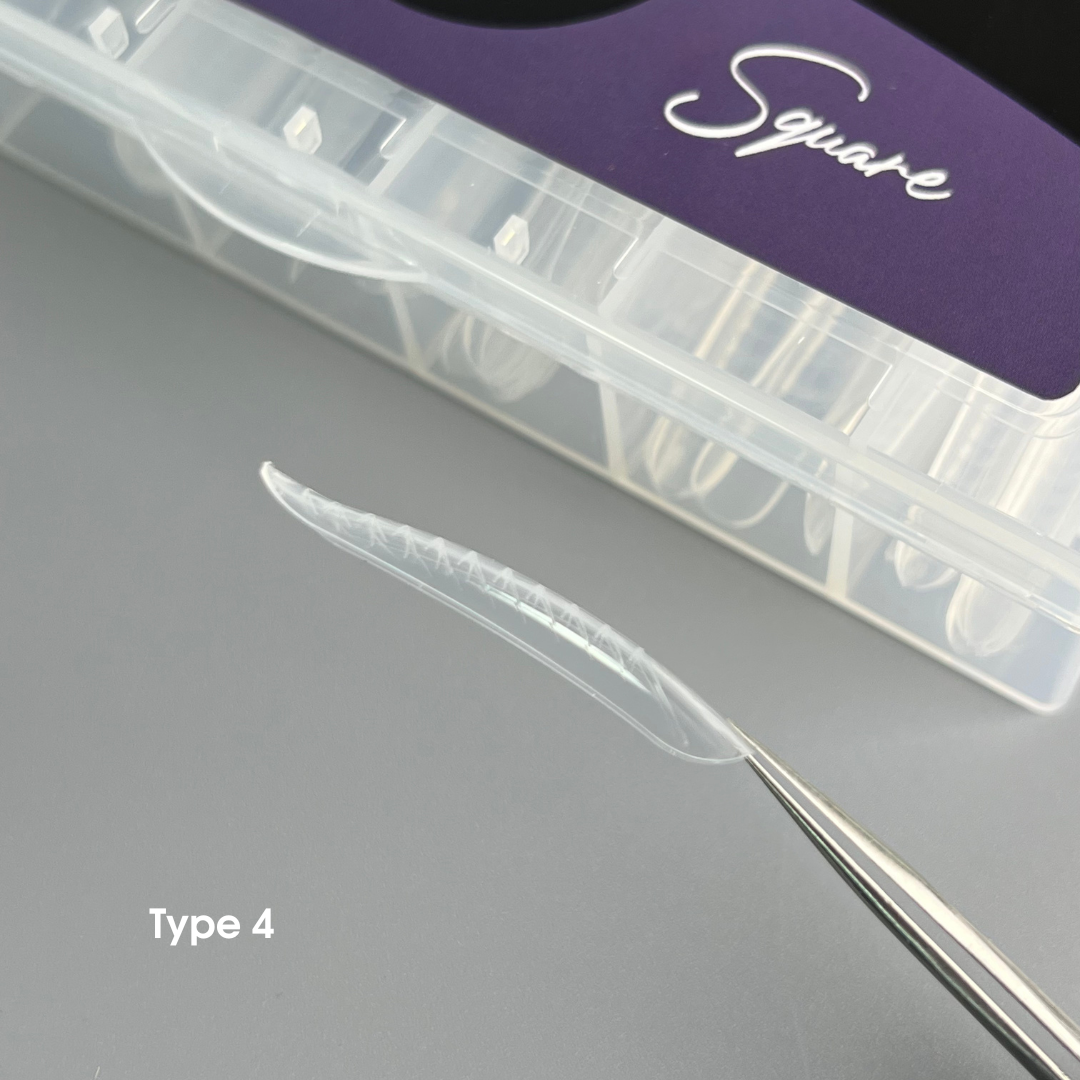 NAILSOFTHEDAY Dual Form Square (Type 4) – Upper Nail Forms "Square," 120 pcs.