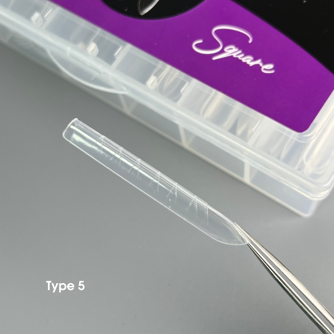 NAILSOFTHEDAY Dual Form Square (Type 5) – upper nail forms "Square", 120 pieces.