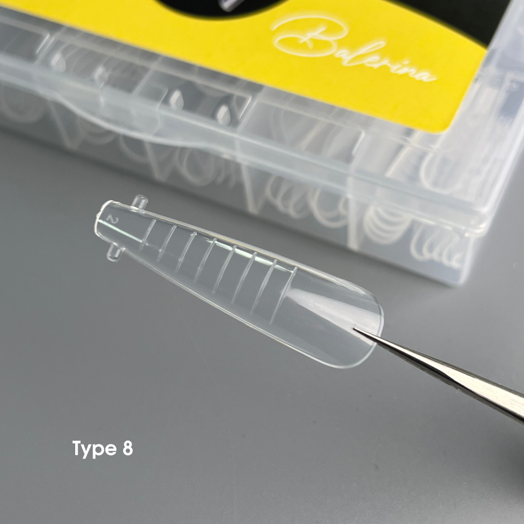 NAILSOFTHEDAY Dual Form Ballerina (Type 8) – upper nail forms "Ballerina", 120 pieces.