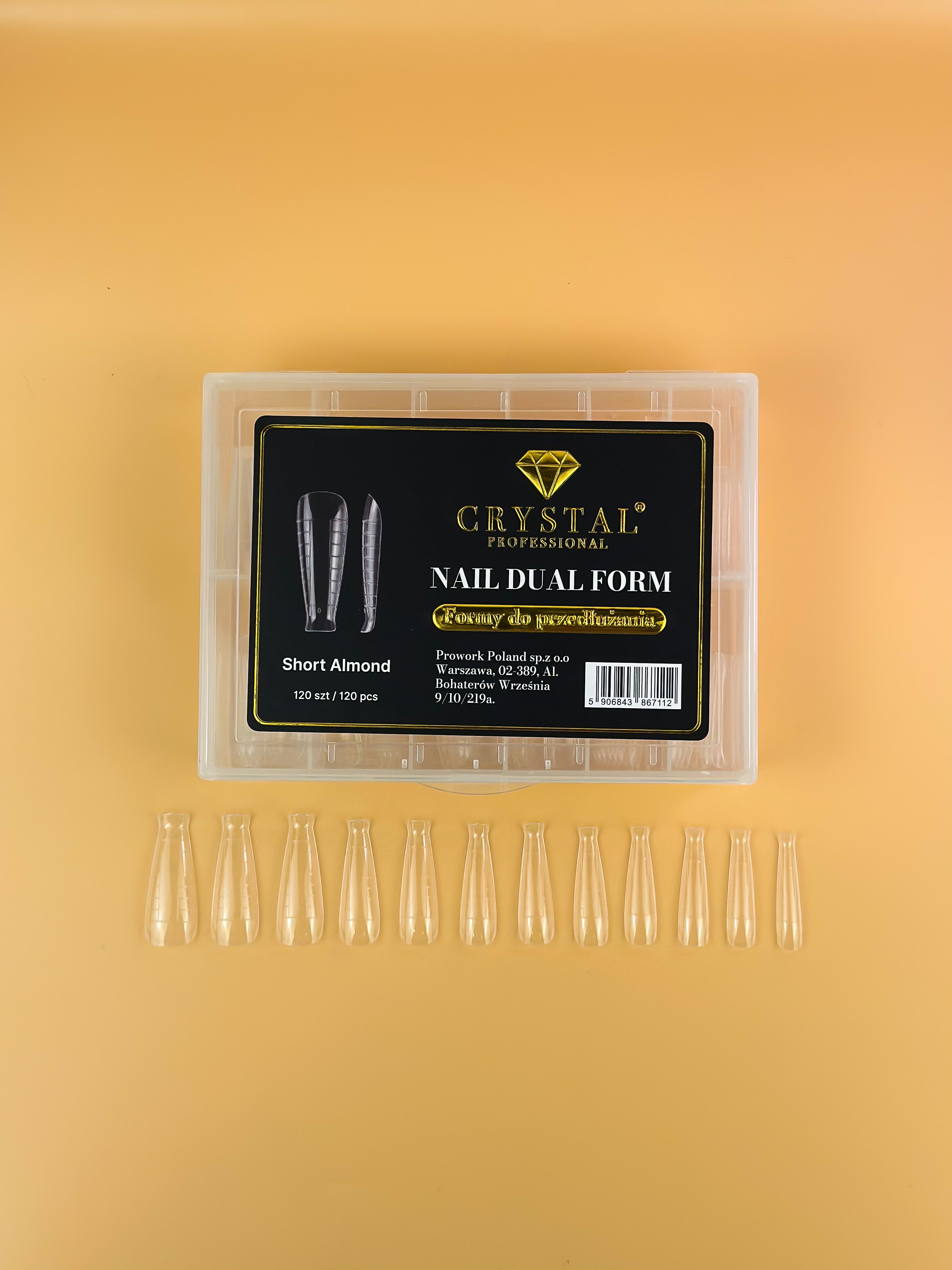 Upper Nail Forms Crystal Professional Nail Dual Form - Short Almond