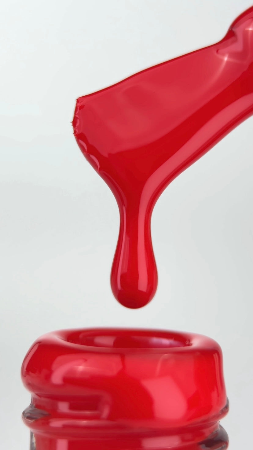 NAILSOFTHEDAY Color of the Month March 2026 Wild – intensely vibrant red gel nail polish, opaque in one coat.