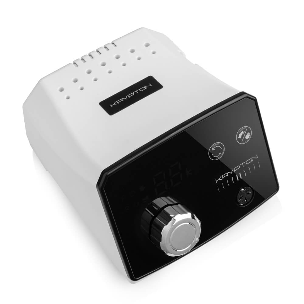 La fraiseuse KRYPTON II XPS-350 de 70 watts et 35 000 tr/min pour manucure et pédicure.