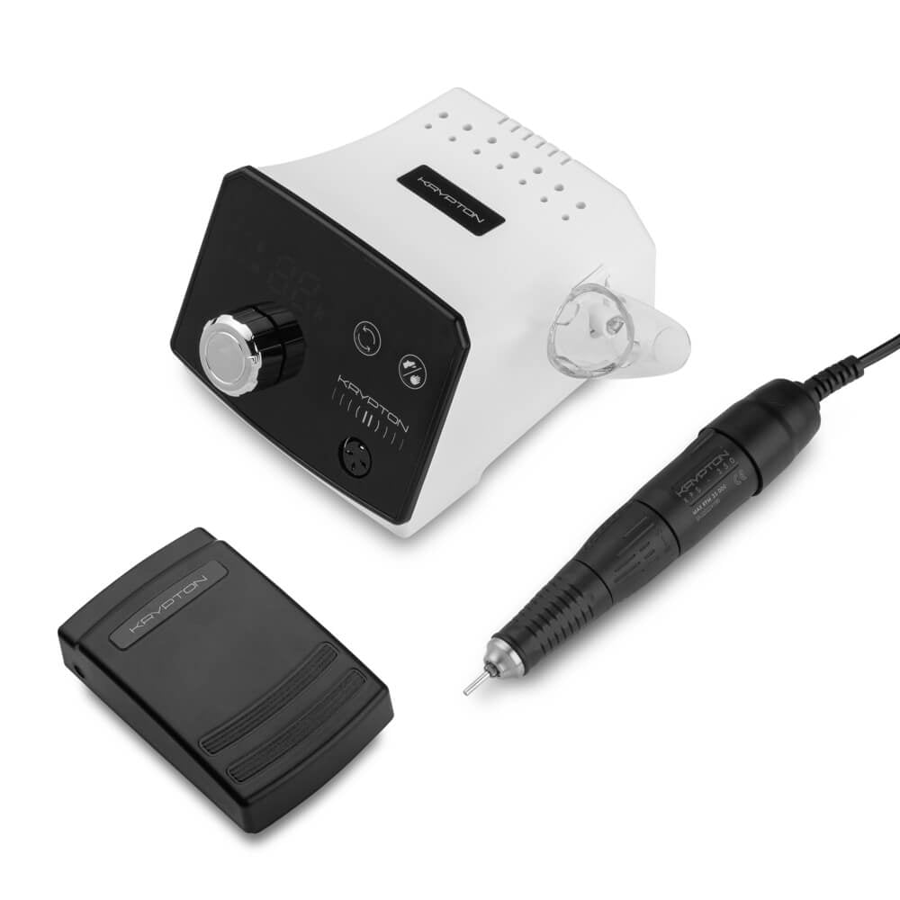 La fraiseuse KRYPTON II XPS-350 de 70 watts et 35 000 tr/min pour manucure et pédicure.