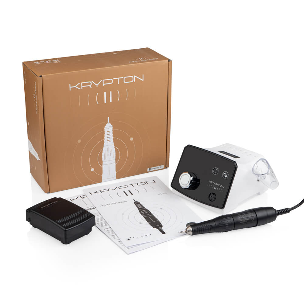 La fraiseuse KRYPTON II XPS-350 de 70 watts et 35 000 tr/min pour manucure et pédicure.