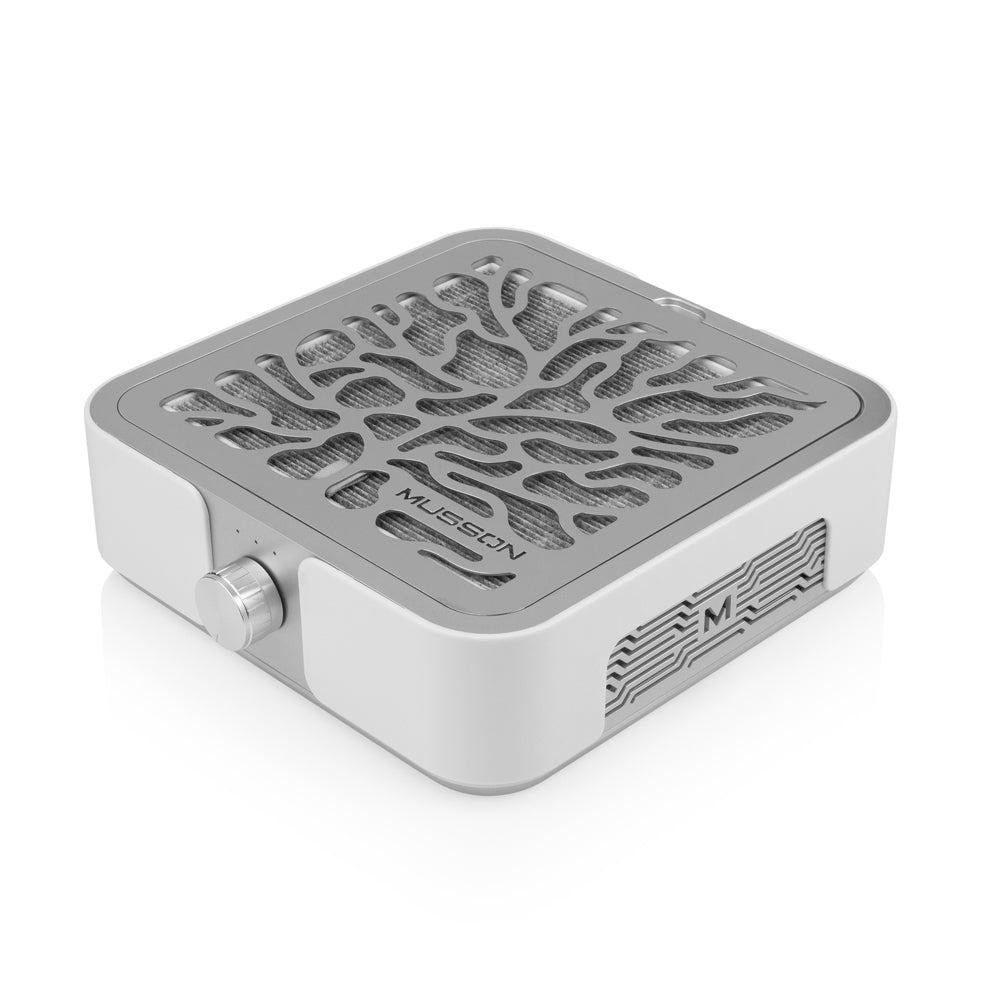 MUSSON X3 SILVER Staubabsaugung 72W – Profi-Absaugung HEPA-Filter für Maniküre & Pediküre