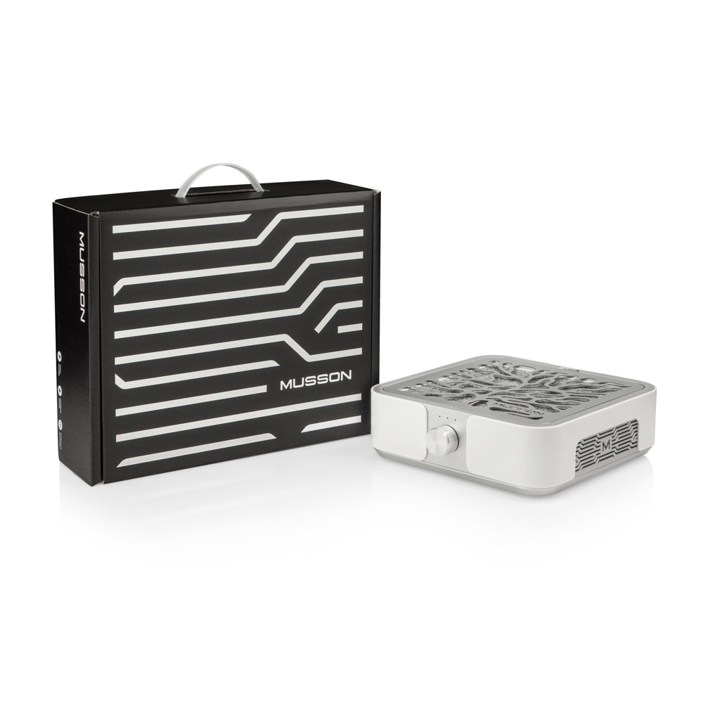 MUSSON X3 SILVER Staubabsaugung 72W – Profi-Absaugung HEPA-Filter für Maniküre & Pediküre