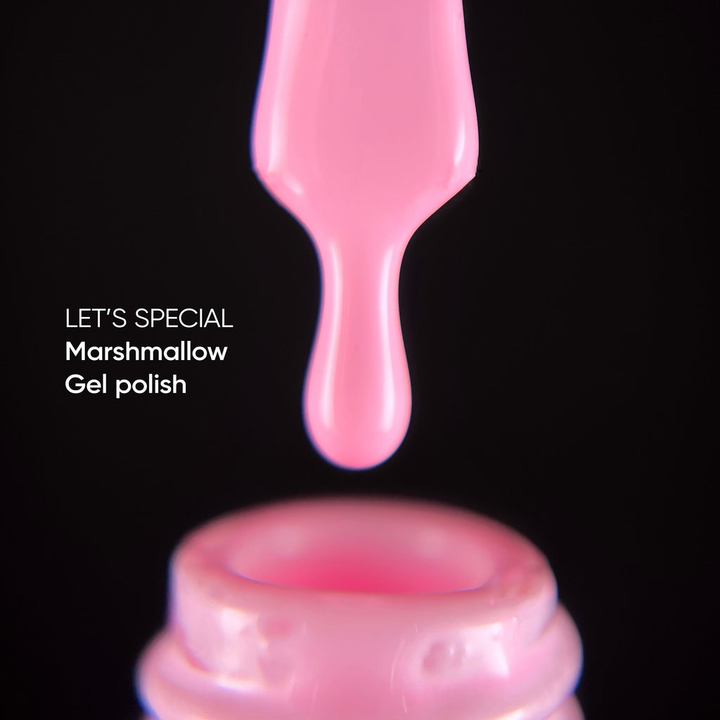 NAILSOFTHEDAY Gel Polish Marshmallow – delicate pink gel nail polish, opaque in one coat.