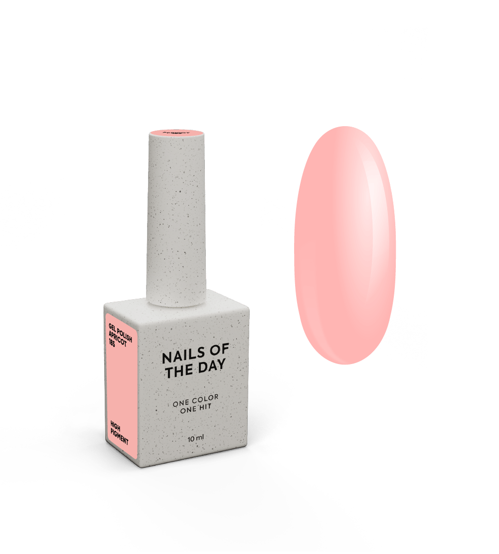 NAILSOFTHEDAY Gel Polish Apricot – apricotfarbener Gel-Nagellack, deckend in einer Schicht.