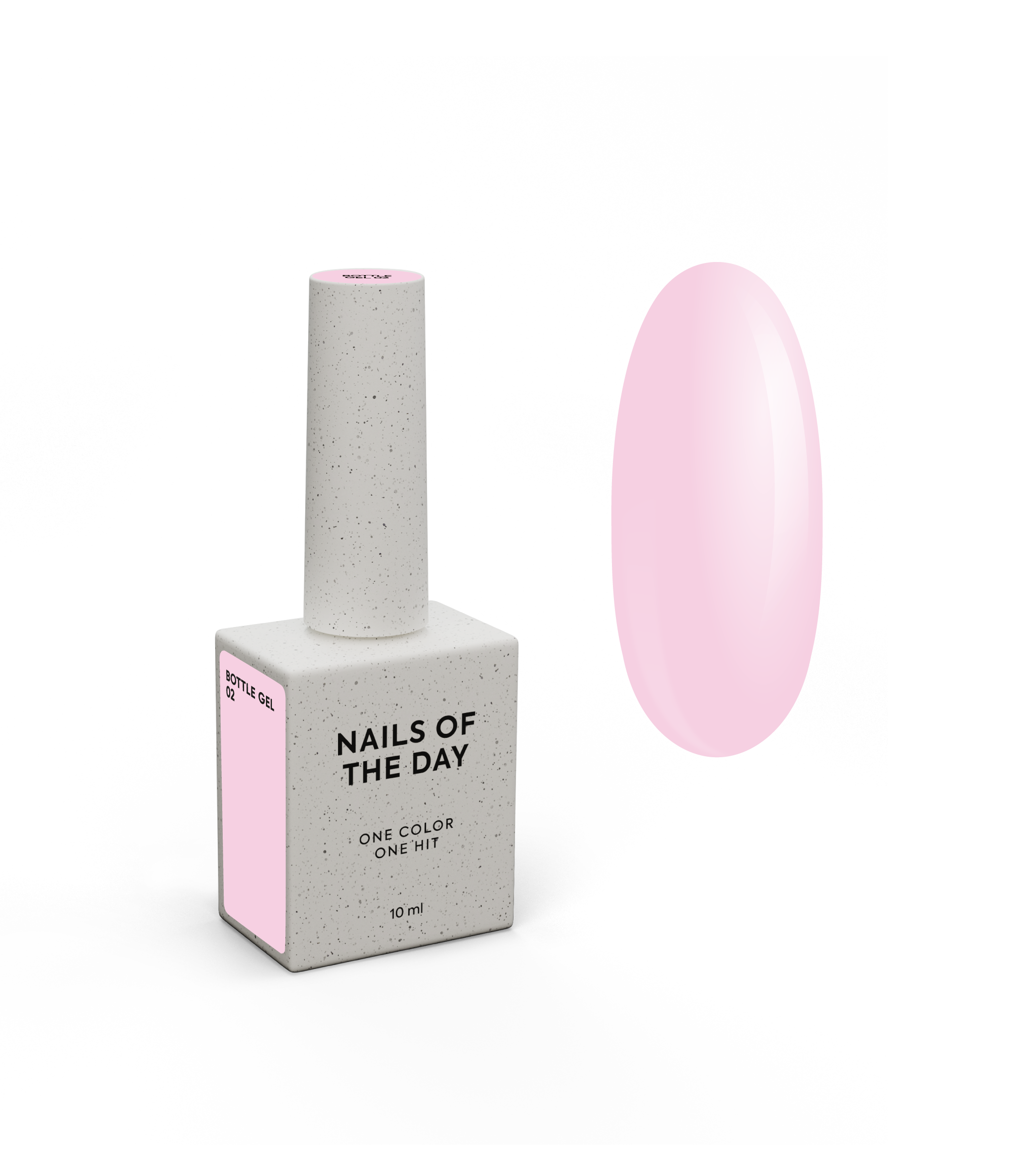 NAILSOFTHEDAY Bottle Gel 02 – hellrosa, extra starker Gel zur Nagelverstärkung.