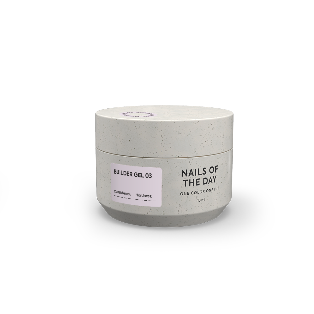 NAILSOFTHEDAY Builder Gel 03 – delicate pink builder gel for nail extension.