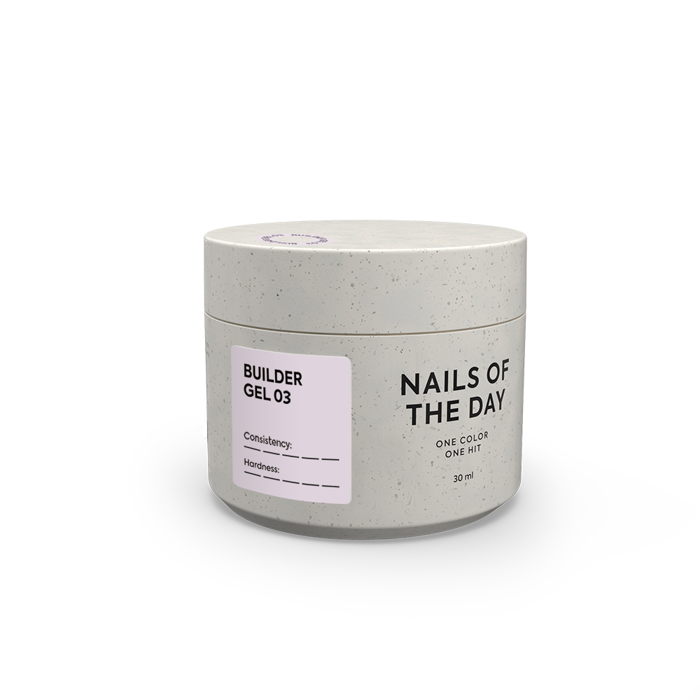 NAILSOFTHEDAY Builder Gel 03 – delicate pink builder gel for nail extension.
