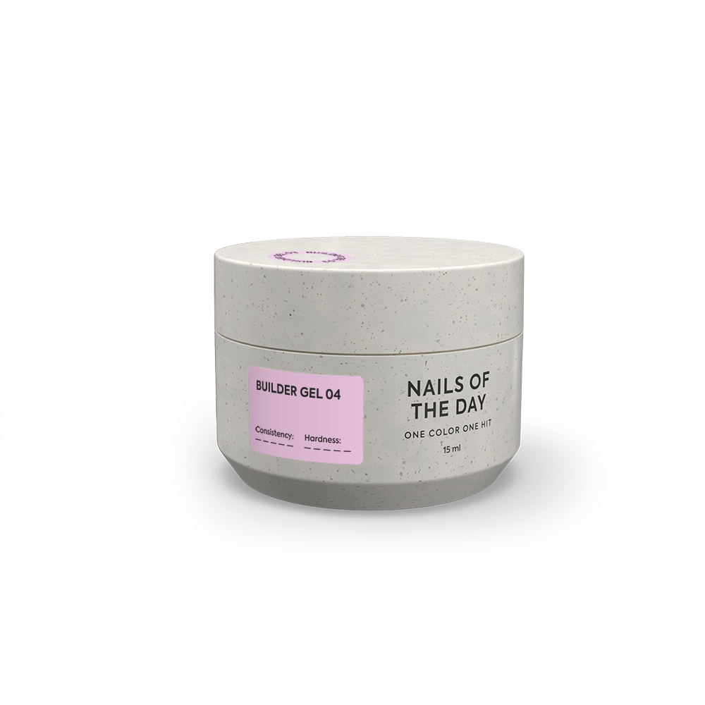 NAILSOFTHEDAY Builder Gel 04 – rosafarbener Aufbaugel für Nagelverlängerung.