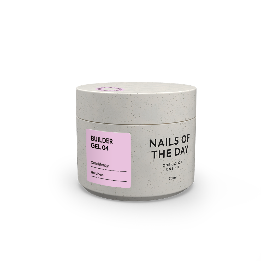 NAILSOFTHEDAY Builder Gel 04 – rosafarbener Aufbaugel für Nagelverlängerung.