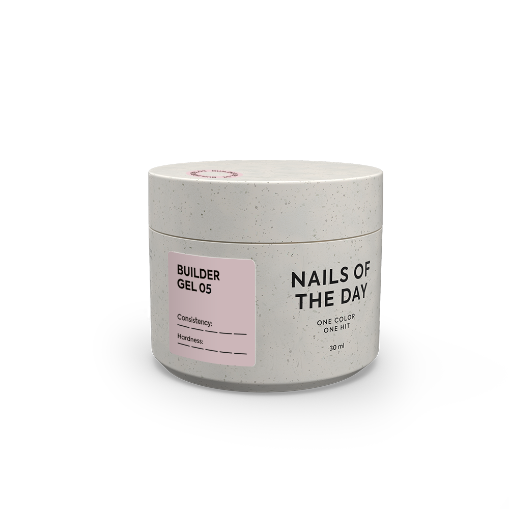 NAILSOFTHEDAY Builder Gel 05 – nude-farbenes Aufbaugel für Nagelverlängerung.
