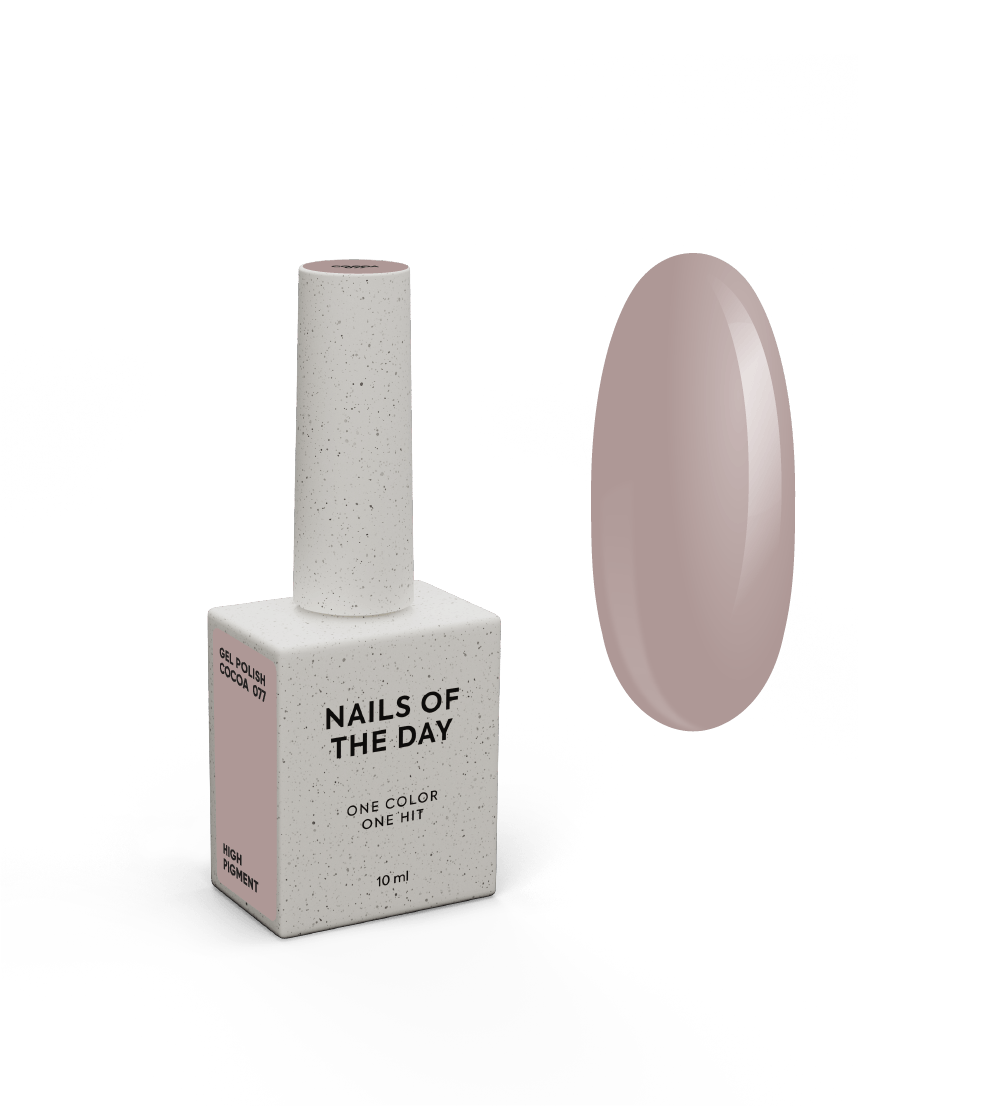 NAILSOFTHEDAY Gel Polish Cocoa – vernis à ongles gel marron laiteux, couvrant en une seule couche.
