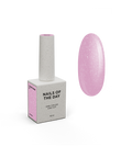 NAILSOFTHEDAY Cover Base 27 Shimmer - pink base coat with silver shimmer for nails, 10 ml.
