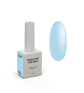 Vernis semi-permanent NAILSOFTHEDAY Iris – vernis gel bleu ciel, couvrant en une couche.