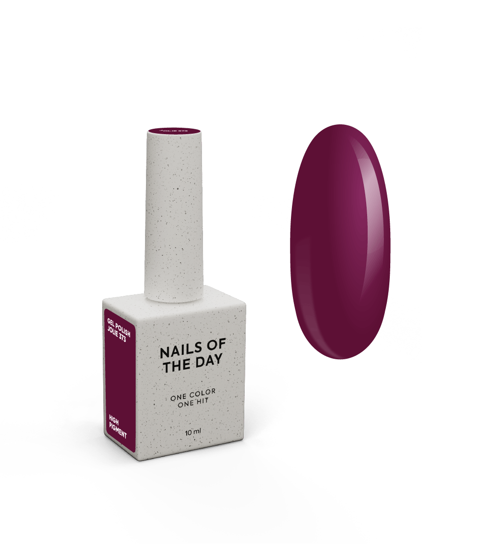 NAILSOFTHEDAY Gel Polish Jolie – marsalafarbener Gel-Nagellack, deckend in einer Schicht.