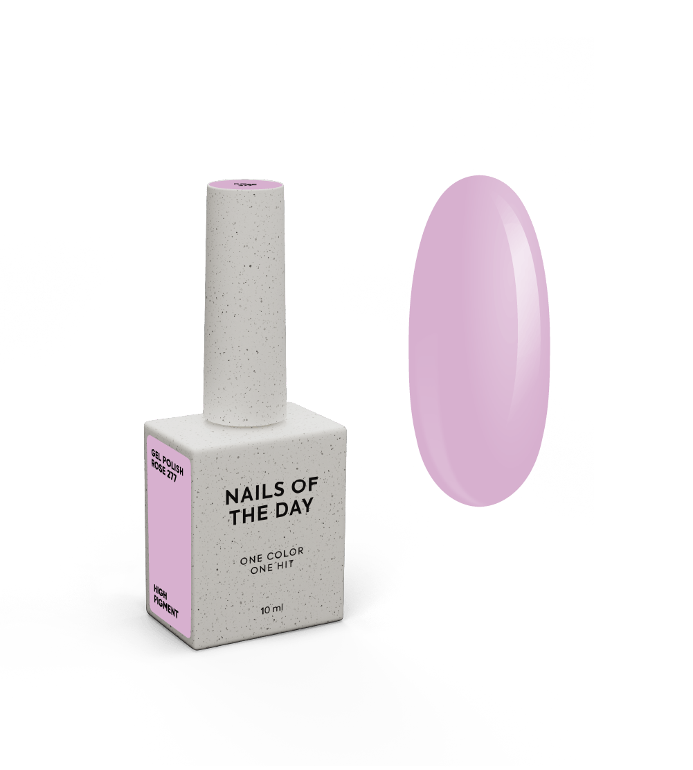 NAILSOFTHEDAY Gel Polish Rose – staubig-rosafarbener Gel-Nagellack, deckend in einer Schicht.