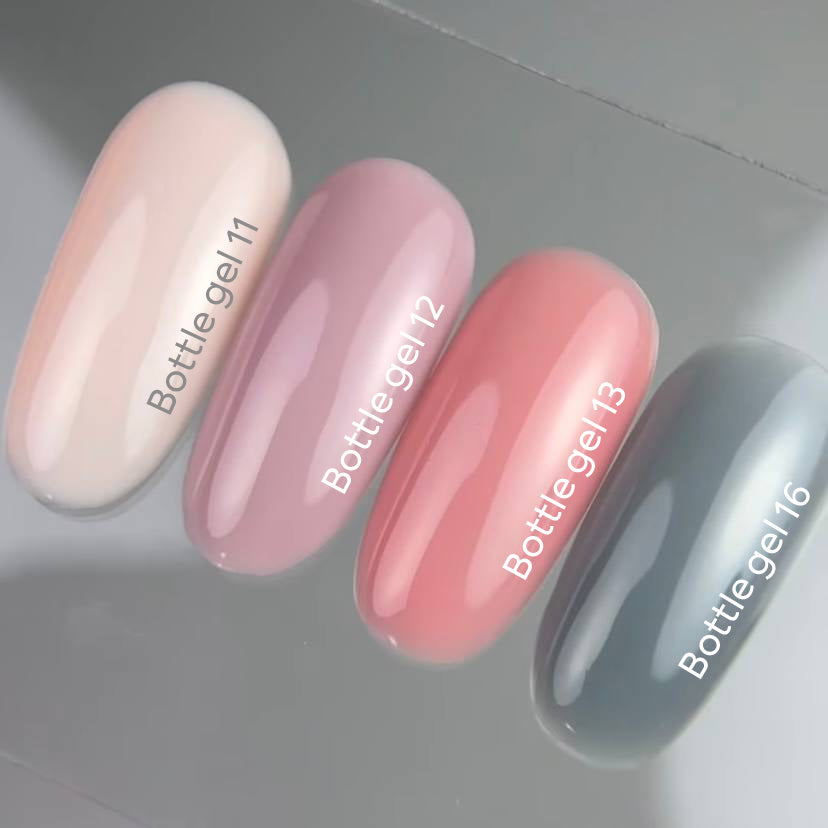 NAILSOFTHEDAY Bottle Gel 12 – dusty purple, extra strong gel for nail strengthening.