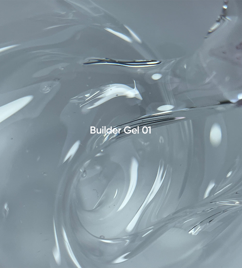 NAILSOFTHEDAY Builder Gel 01 – gel de construction transparent pour l'extension des ongles.