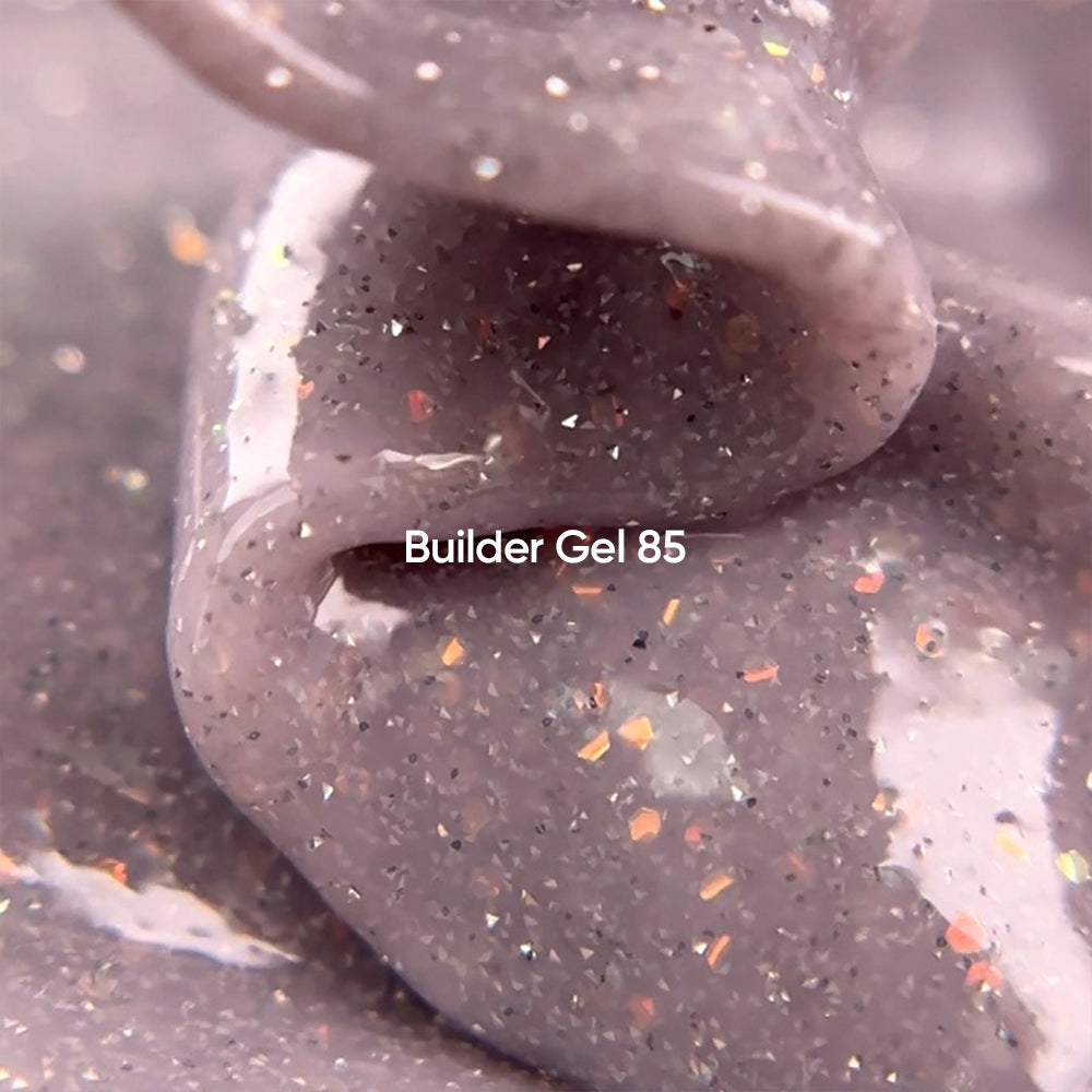 NAILSOFTHEDAY Builder Gel 85 - rosy-milky, light-reflecting builder gel with an opalescent shimmer for nail extensions.