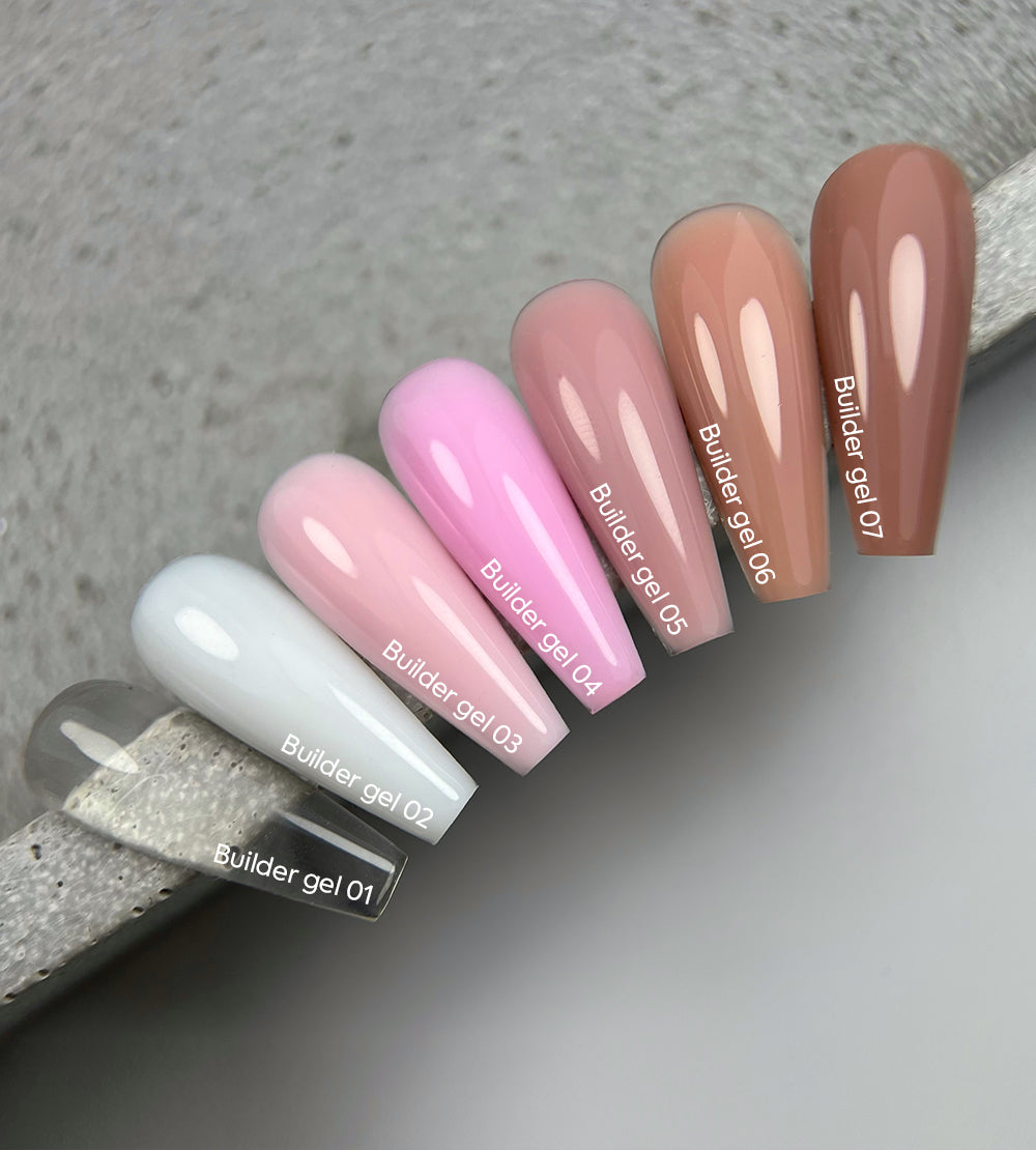 NAILSOFTHEDAY Builder Gel 02 – white-milky builder gel for nail extensions.