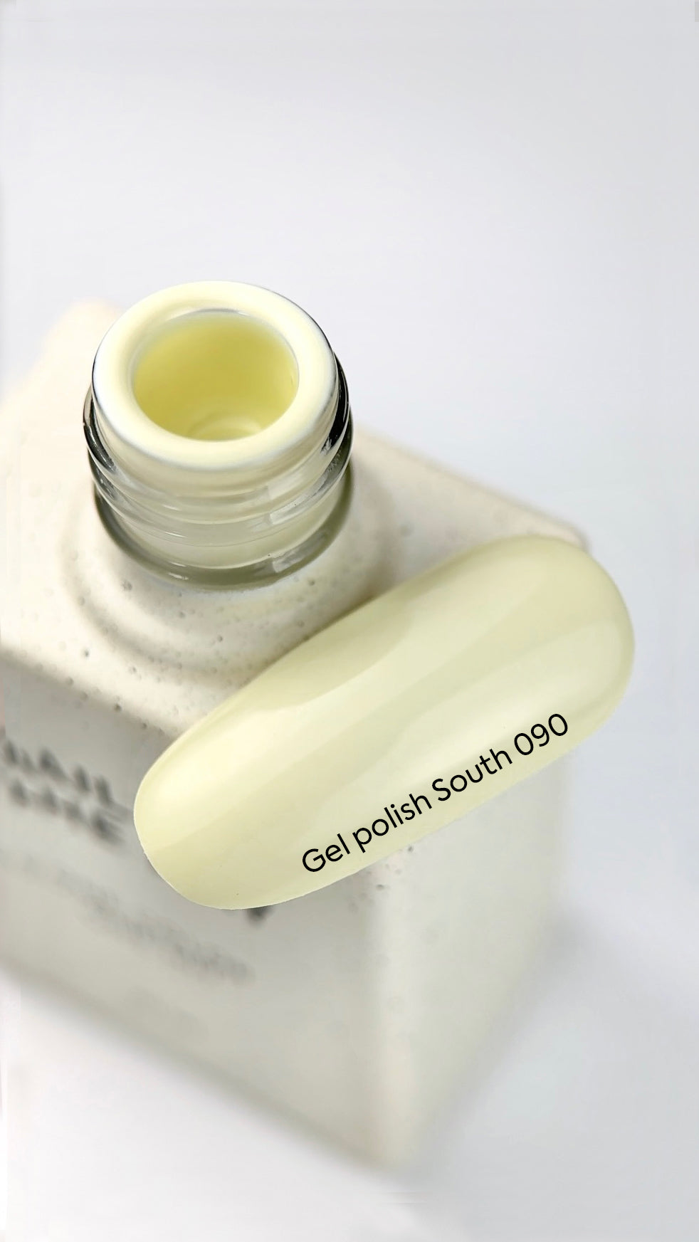 NAILSOFTHEDAY Gel Polish South 090 – pastel yellow gel nail polish, opaque in one coat.