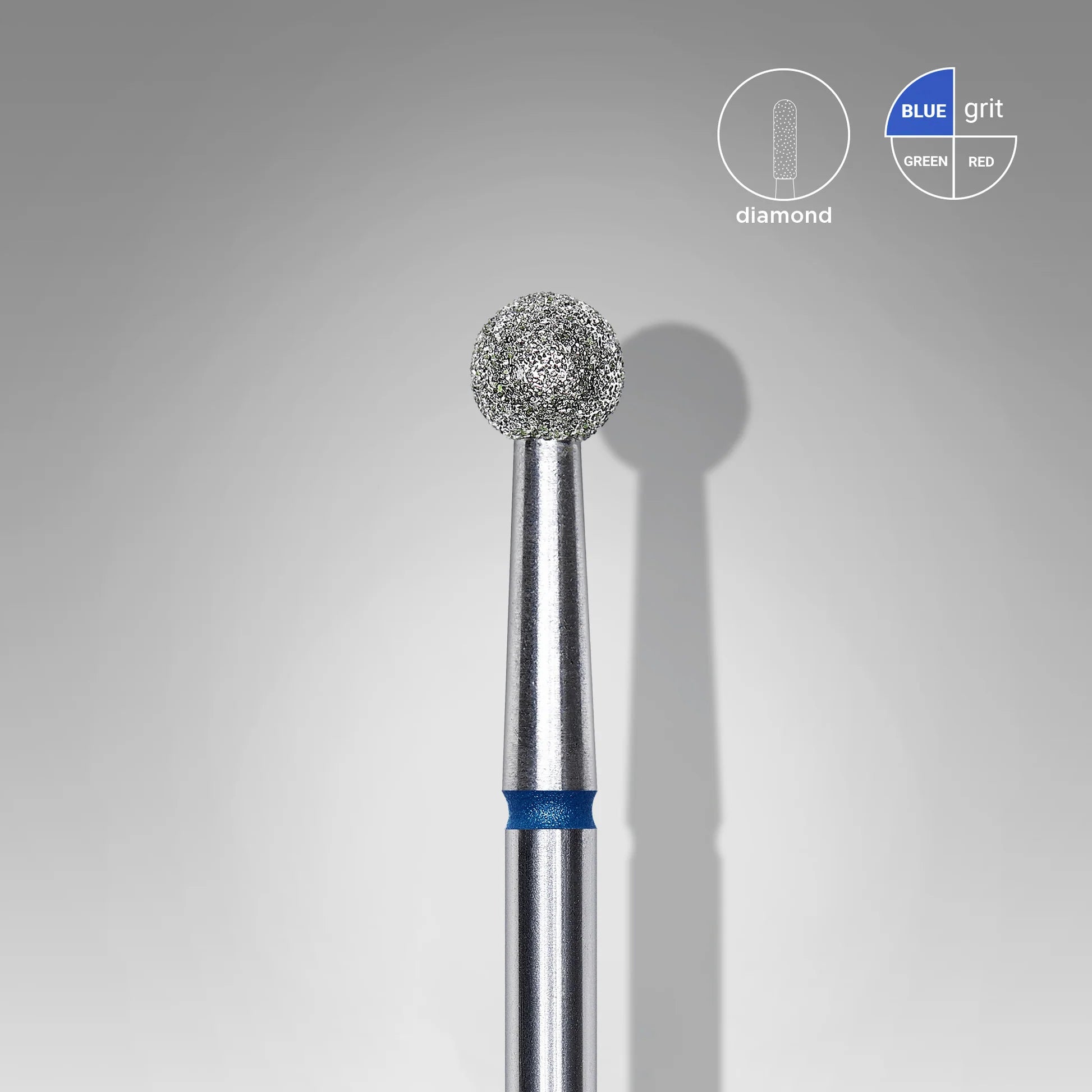 Diamond bur "Ball" blue, diameter 4 mm
