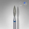 Fraise diamantée "Flamme" bleue, diamètre 2,3 mm / partie travaillante 10 mm