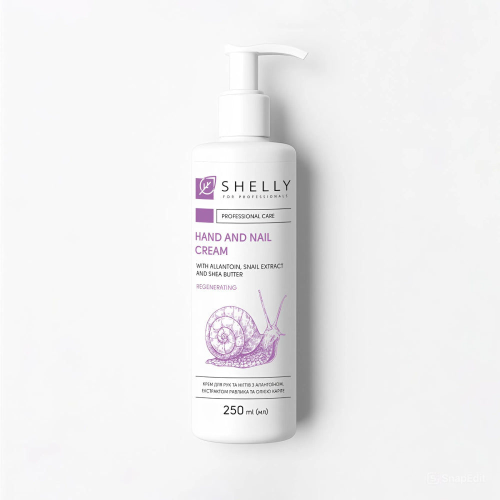Hand and Nail Cream with Allantoin, Snail Extract and Shea Butter Shelly