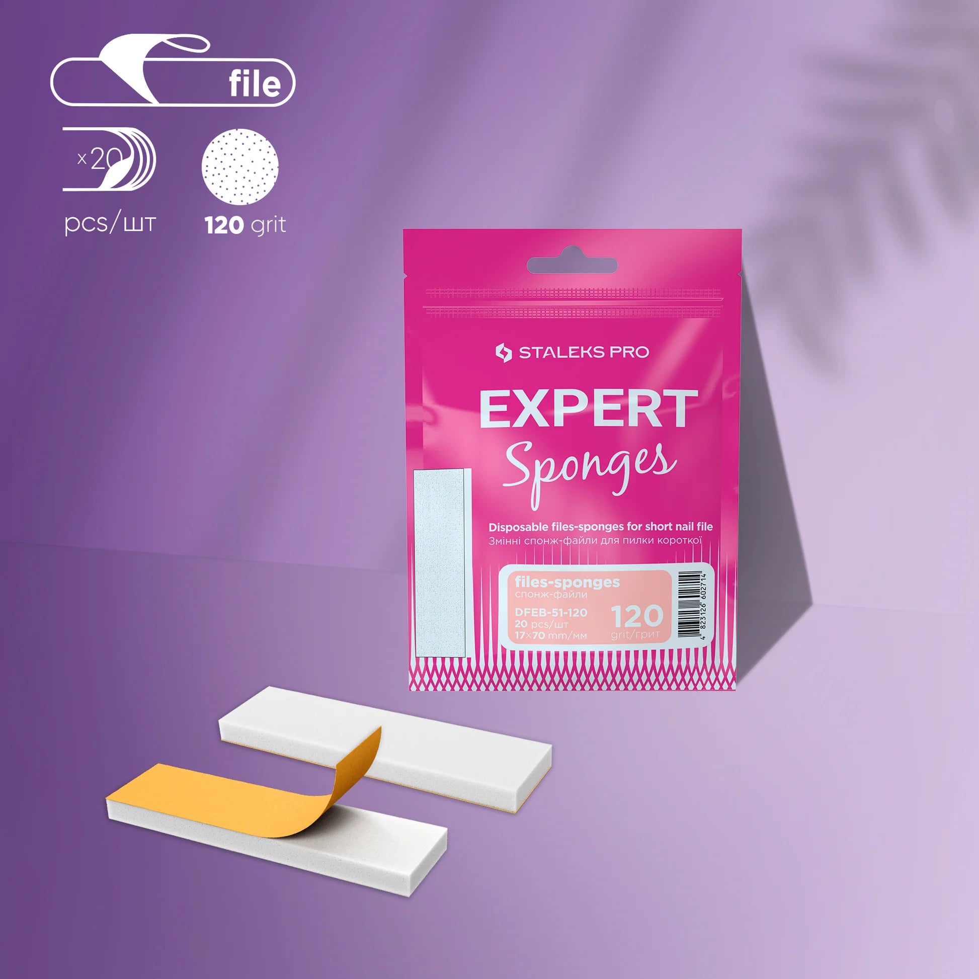 STALEKS EXPERT 51 Selbstklebende Wechselfeilen-Buffs für kurze Feile, Körnung 180 (10 Stück)