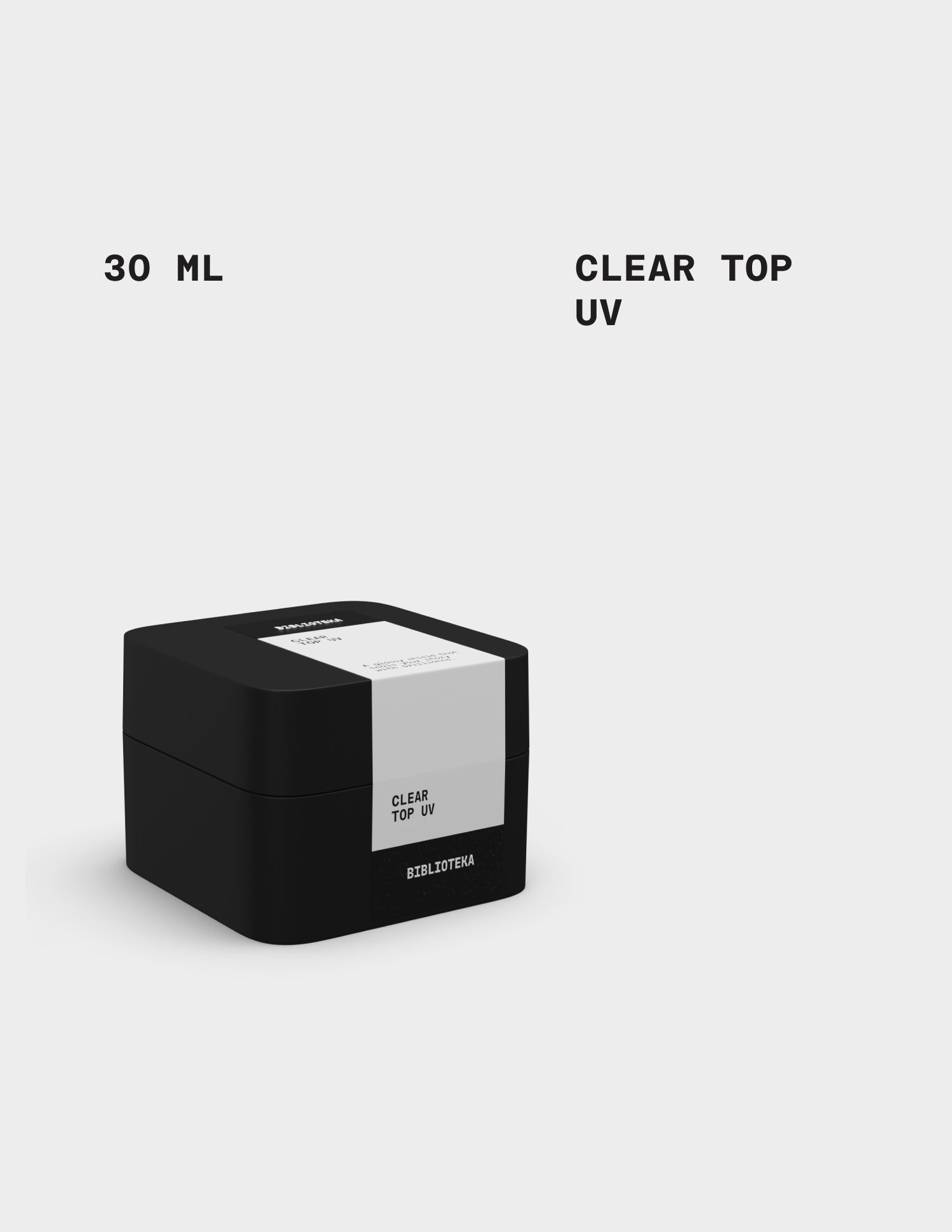 LIBRARY CLEAR TOP UV, 30 ml